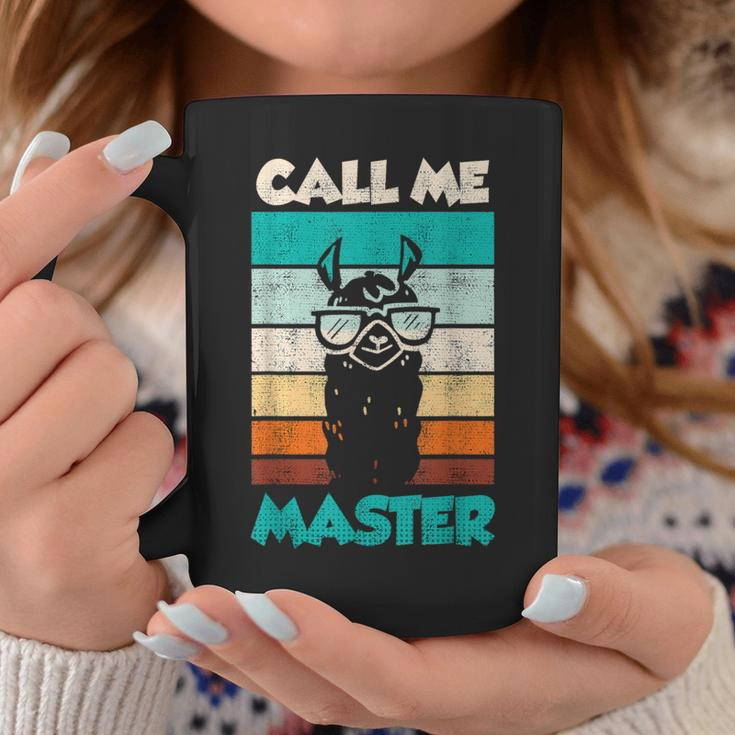 Retro Bulldogge Call Me Master Tassen, Coole Hunde Liebhaber Mode Lustige Geschenke