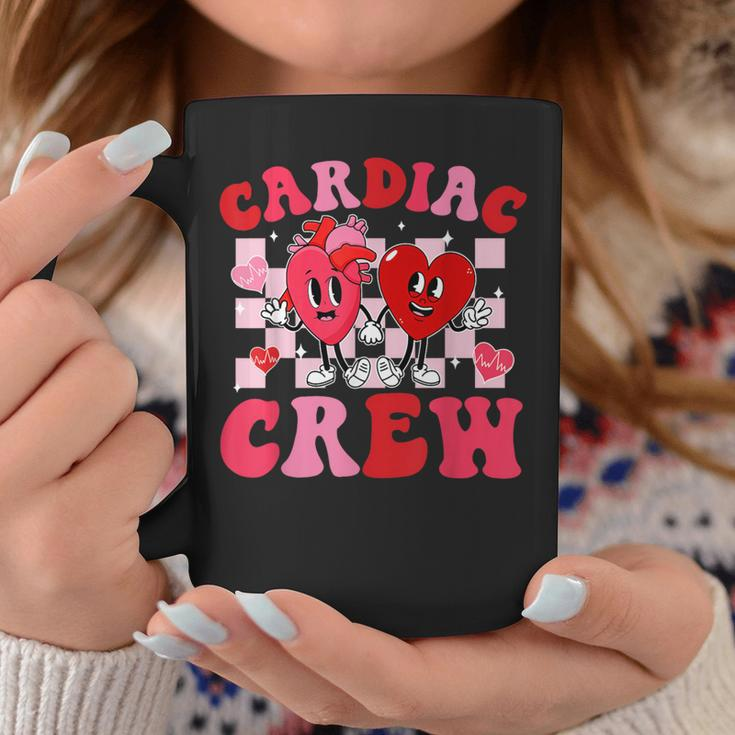 Retro Cardiac Crew Nurse Valentine's Day Cardiology Nursing Coffee Mug Personalized Gifts