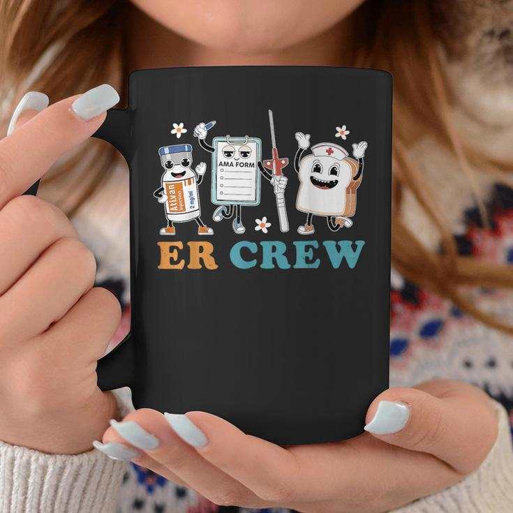 Retro Er Crew Emergency Room Er Ed Nurse Tech Coffee Mug Funny Gifts