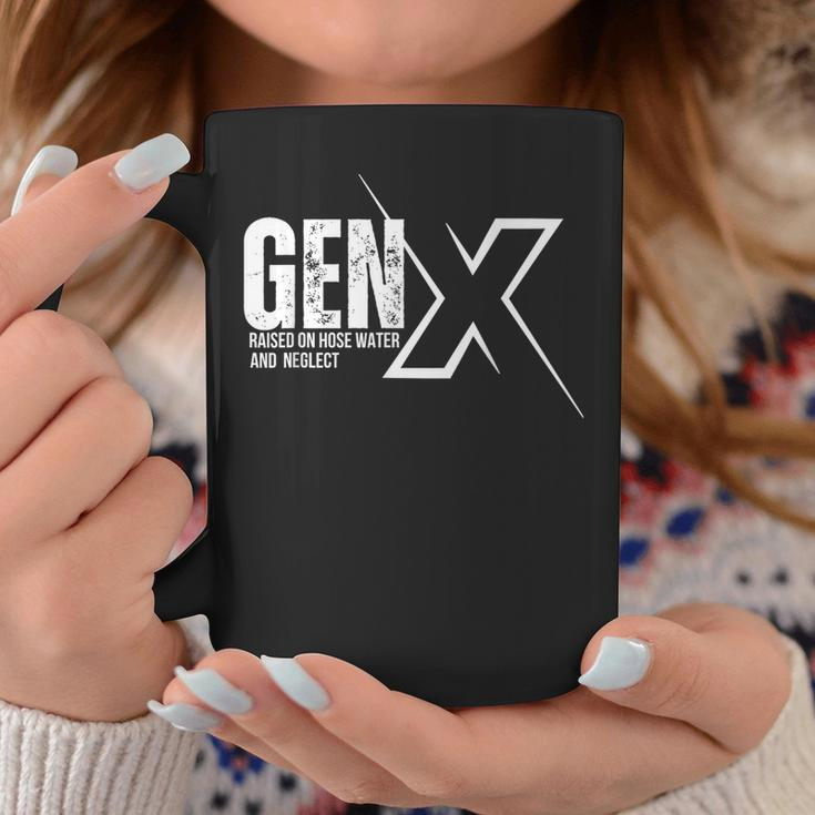 Retro Gen X Humor Gen X Raised On Hose Water And Neglect Coffee Mug Funny Gifts