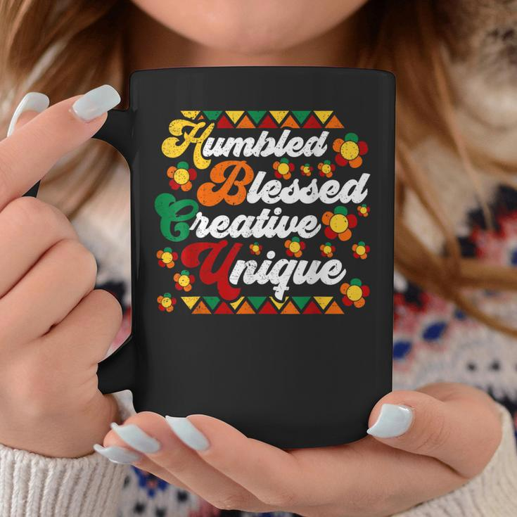 Retro Groovy Hbcu Humbled Blessed Creative Unique Coffee Mug Personalized Gifts