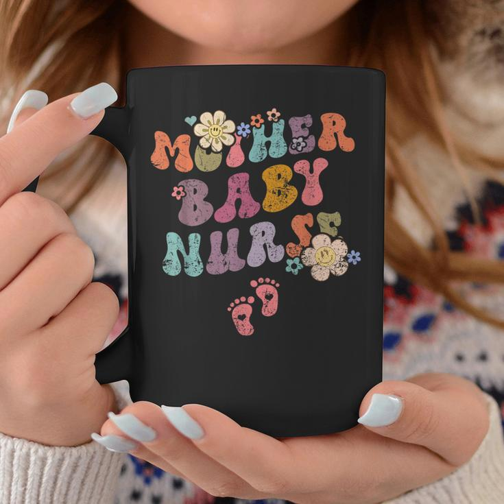 Retro Groovy Mother Baby Nurse Womens Coffee Mug Unique Gifts