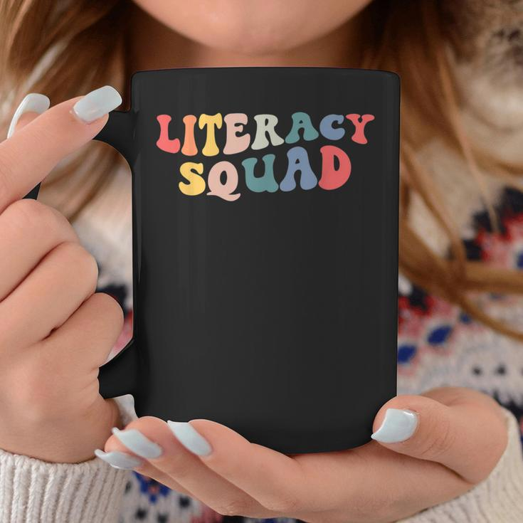Retro Literacy Squad School Literacy Coach Literacy Teacher Coffee Mug Unique Gifts