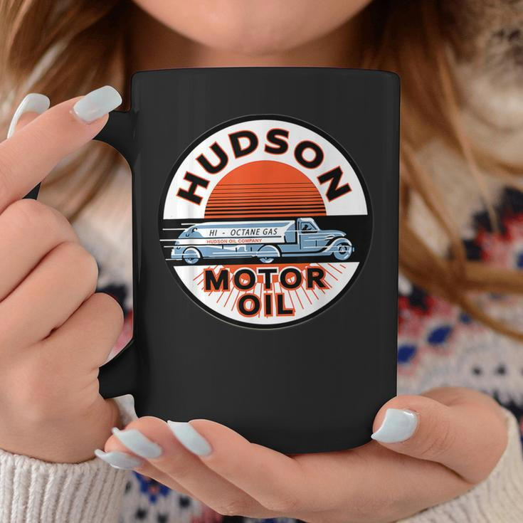 Retro Vintage Gas Station Hudson Motor Oil Car Bikes Garage Coffee Mug Funny Gifts