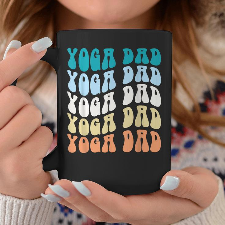 Retro Yoga Dad Father's Day Retro Groovy Daddy Yoga Coffee Mug Unique Gifts