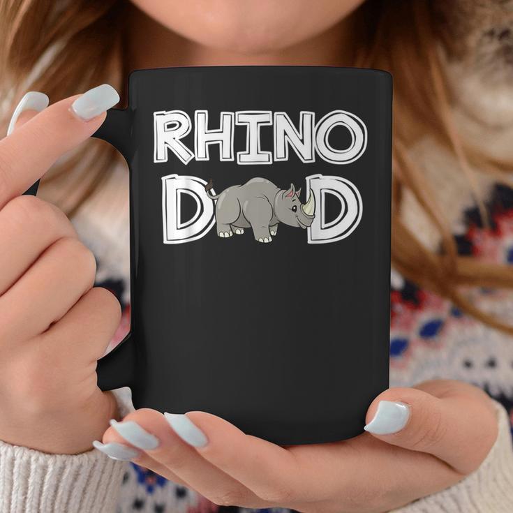 Rhino Dad Rhinoceros Daddy Father's Day Rhino Coffee Mug Unique Gifts