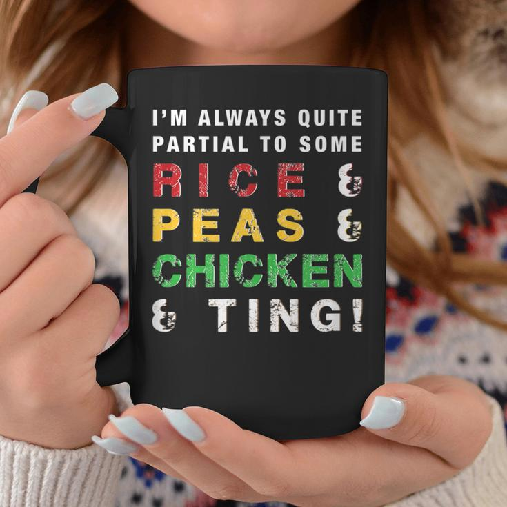 Rice And Peas And Chicken Jamaican Slang And Cuisine Coffee Mug Unique Gifts