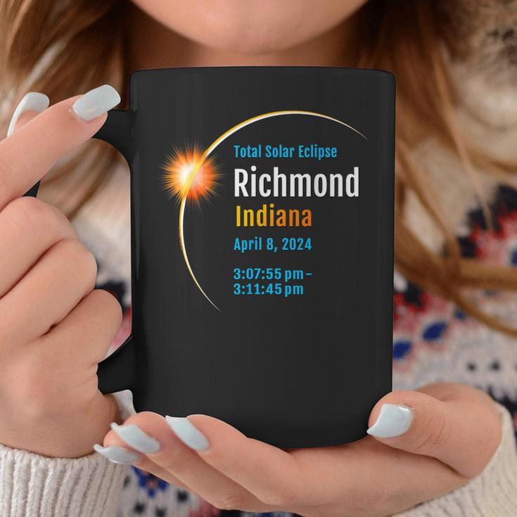 Richmond Indiana In Total Solar Eclipse 2024 1 Coffee Mug Unique Gifts