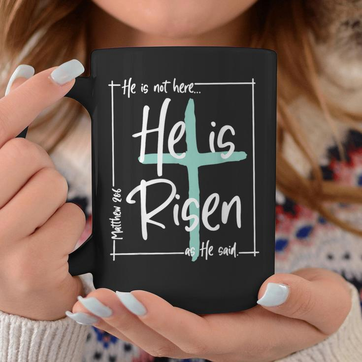 He Is Risen Easter Christian Coffee Mug Funny Gifts