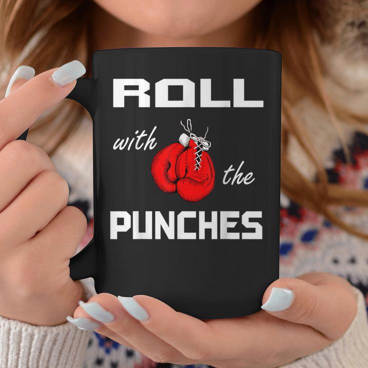 Roll With The Punches Boxing Gloves Coffee Mug Unique Gifts