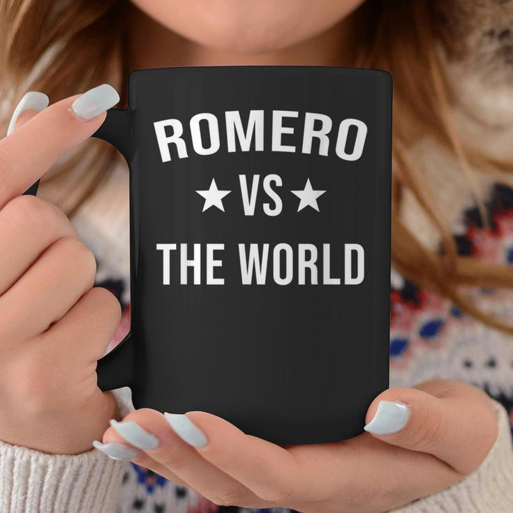 Romero Vs The World Family Reunion Last Name Team Custom Coffee Mug Funny Gifts