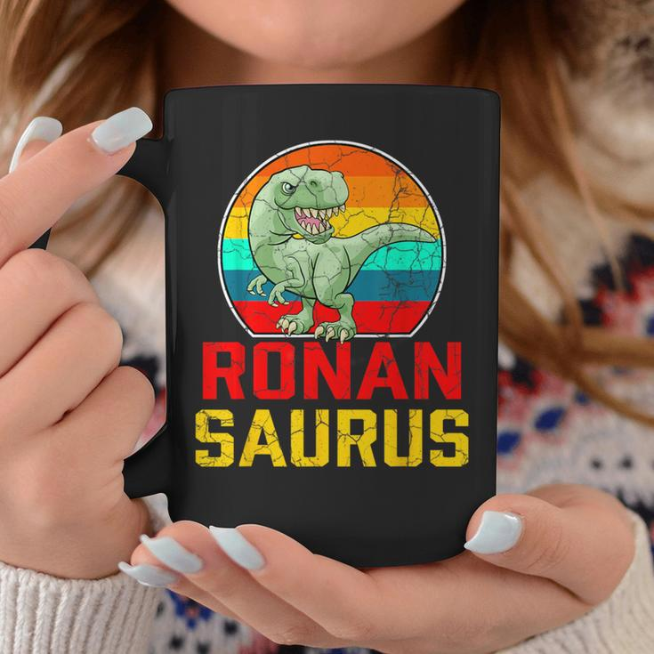 Ronan Saurus Family Reunion Last Name Team Custom Coffee Mug Funny Gifts