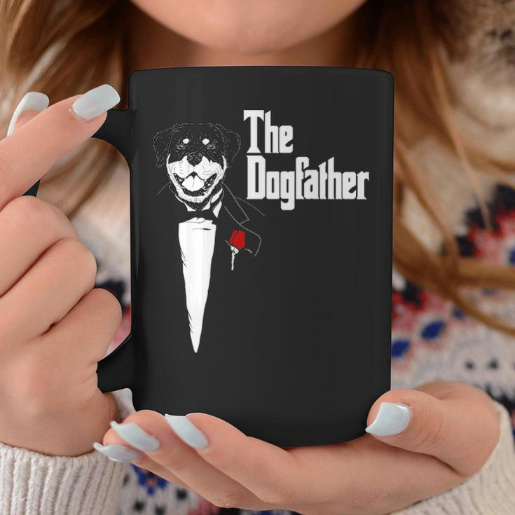 Rottweiler The Dogfather Rottweiler Rottie Dog Dad Coffee Mug Unique Gifts