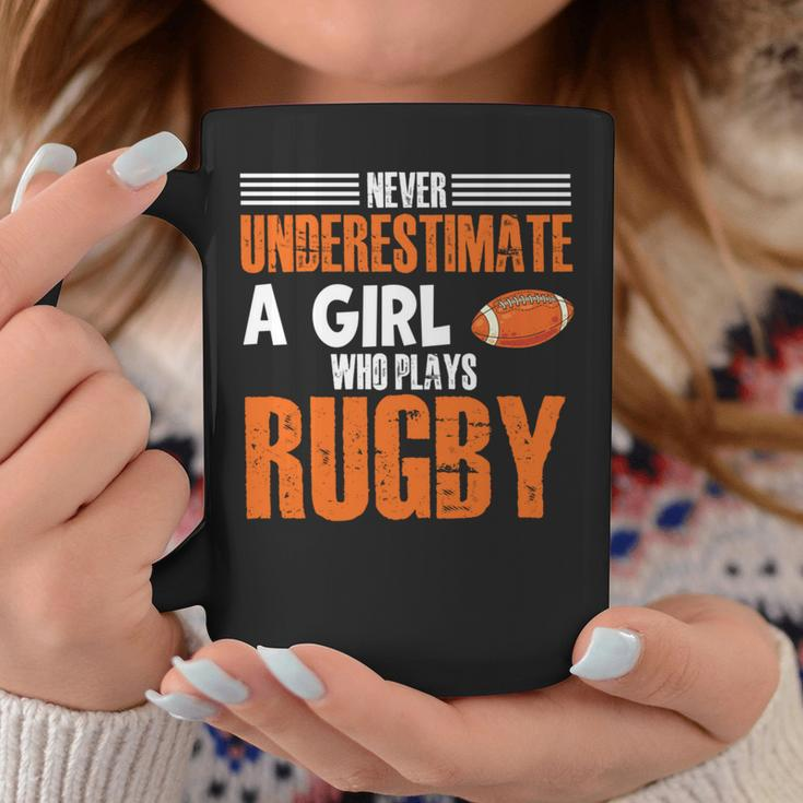 Rugby Girl Meme Never Underestimate A Girl Who Plays Rugby Coffee Mug Funny Gifts