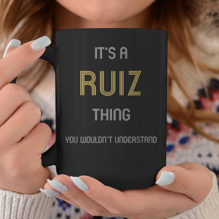 Ruiz Cool Last Name Family Names Coffee Mug Funny Gifts