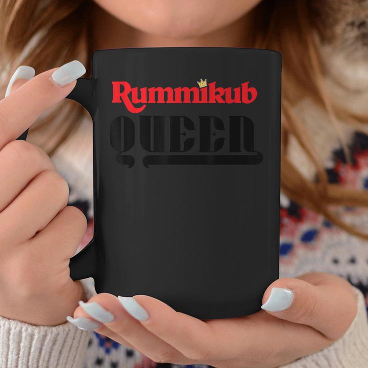 Rummikub Queen Logo With Royal Crown Black Ink Coffee Mug Unique Gifts