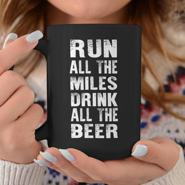 Run All The Miles Drink All The Beer Running Coffee Mug Unique Gifts