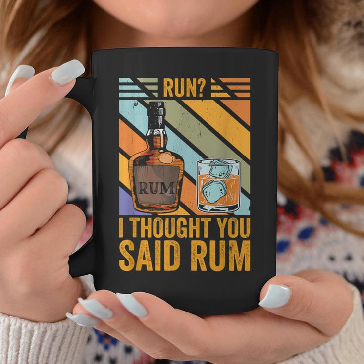 Run I Thought You Said Rum Vintage Drunk Runner Coffee Mug Unique Gifts