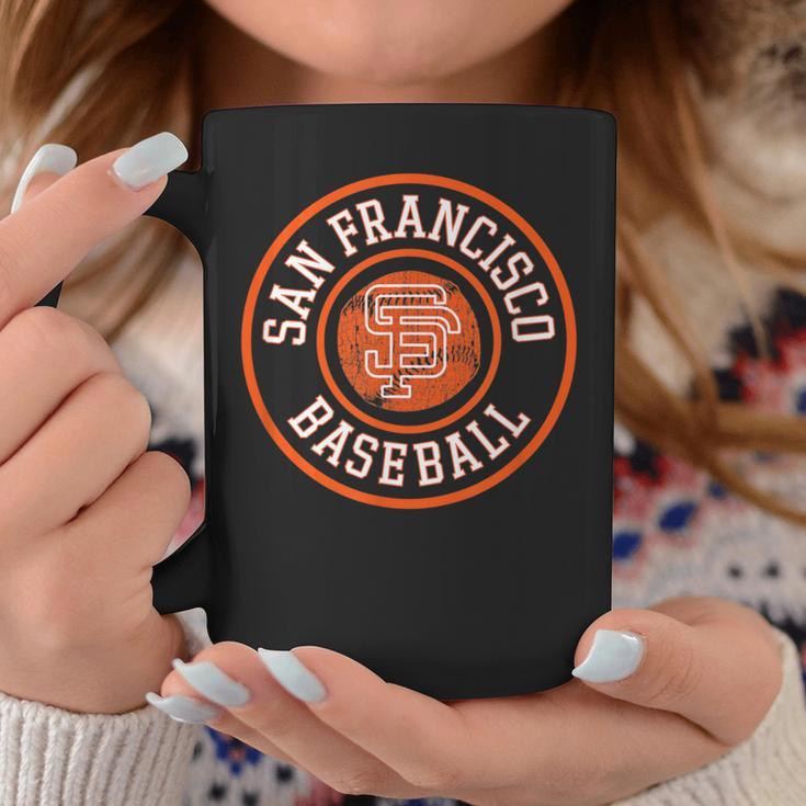 San Francisco Baseball Vintage Cali Sf Baseball Badge Coffee Mug Unique Gifts