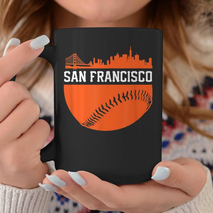 San Francisco Baseball Vintage Sf The City Skyline Coffee Mug Unique Gifts