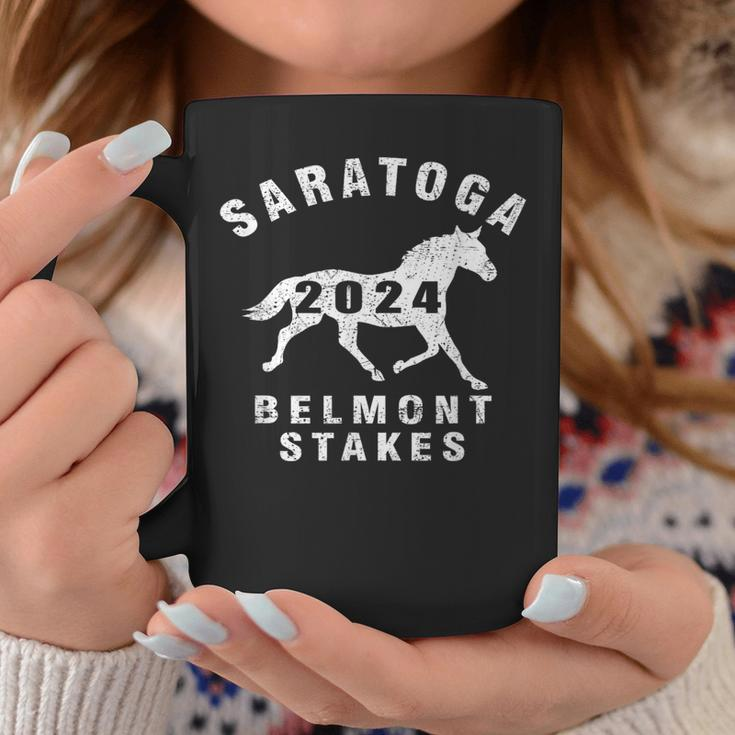 Saratoga Springs Ny 2024 Belmont Stakes Horse Racing Vintage Coffee Mug Funny Gifts