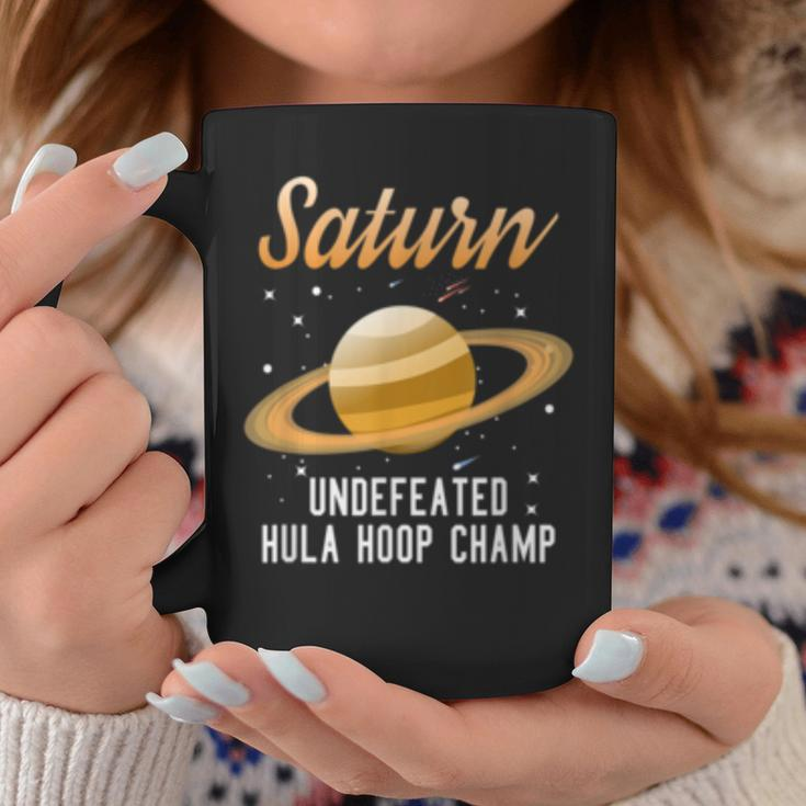 Saturn Undefeated Hula Hoop Champion Space Science Coffee Mug Unique Gifts