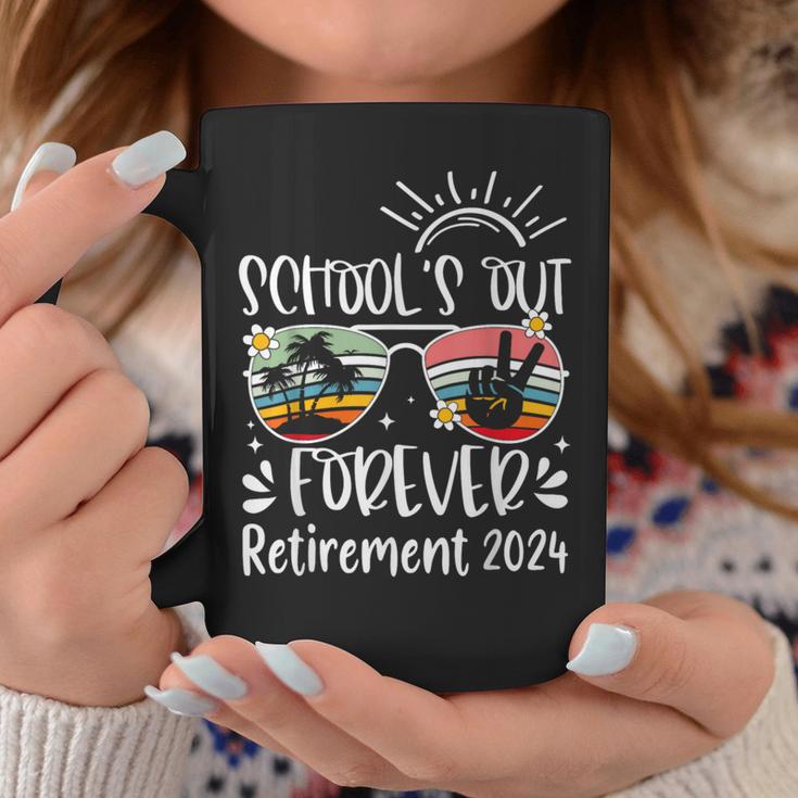 School's Out Forever Retired Teacher Retirement 2024 Coffee Mug Unique Gifts