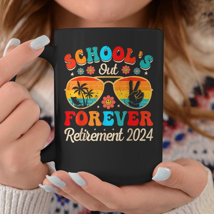 Schools Out Forever Retirement Teacher Retired Last Day Coffee Mug Funny Gifts