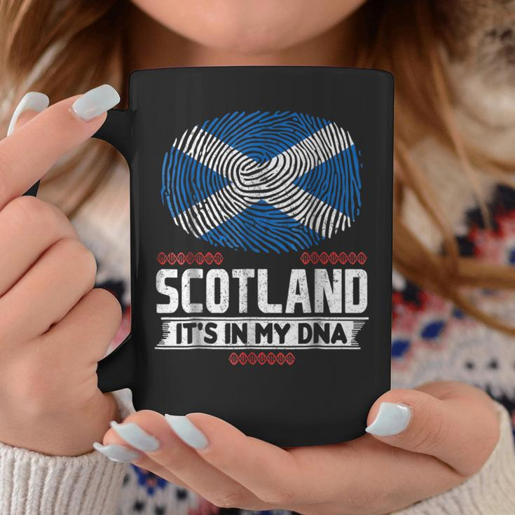 Scotland It's In My Dna Scottish Flag Coffee Mug Unique Gifts