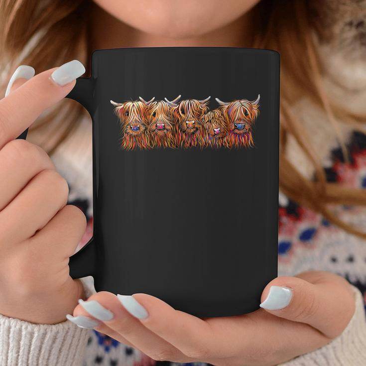Scottish Highland Cows ' The Hairy Bunch Of Coos ' Coffee Mug Unique Gifts