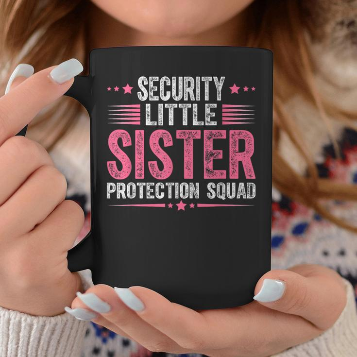 Security Little Sister Protection Squad Boys Brother Coffee Mug Personalized Gifts