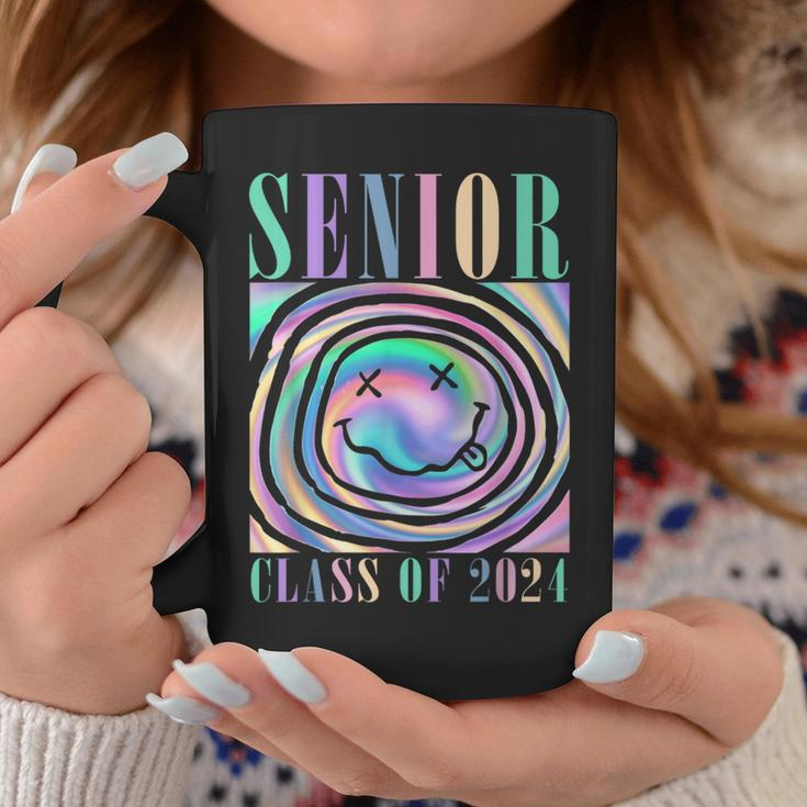 Senior 2024 Tie Dye Senior 24 Graduation Class Of 2024 Coffee Mug Funny Gifts