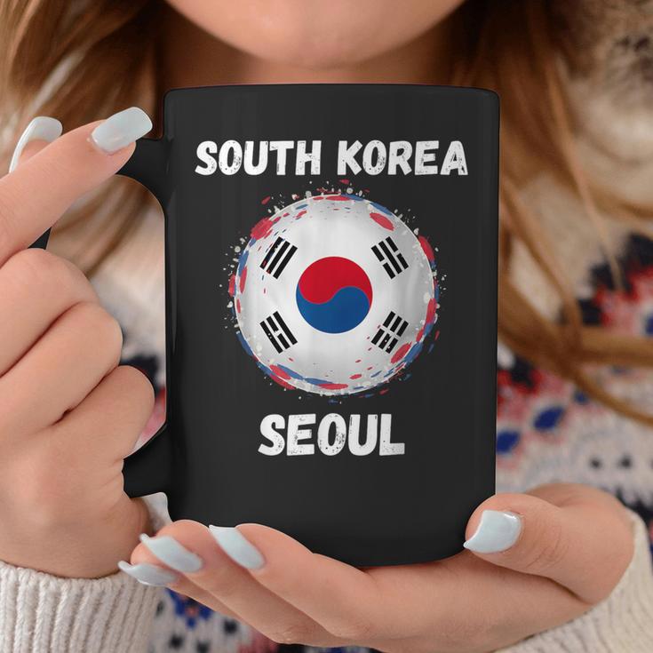 Seoul South Korea Retro Vintage Korean Flag Souvenirs Coffee Mug Unique Gifts