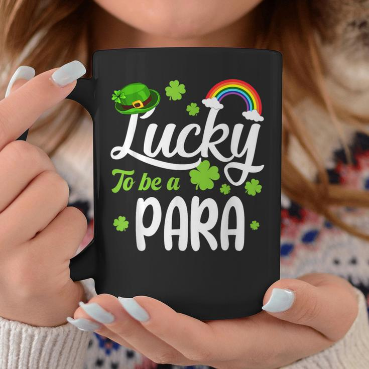 Shamrocks Lucky To Be A Para Happy St Patrick's Day Coffee Mug Personalized Gifts