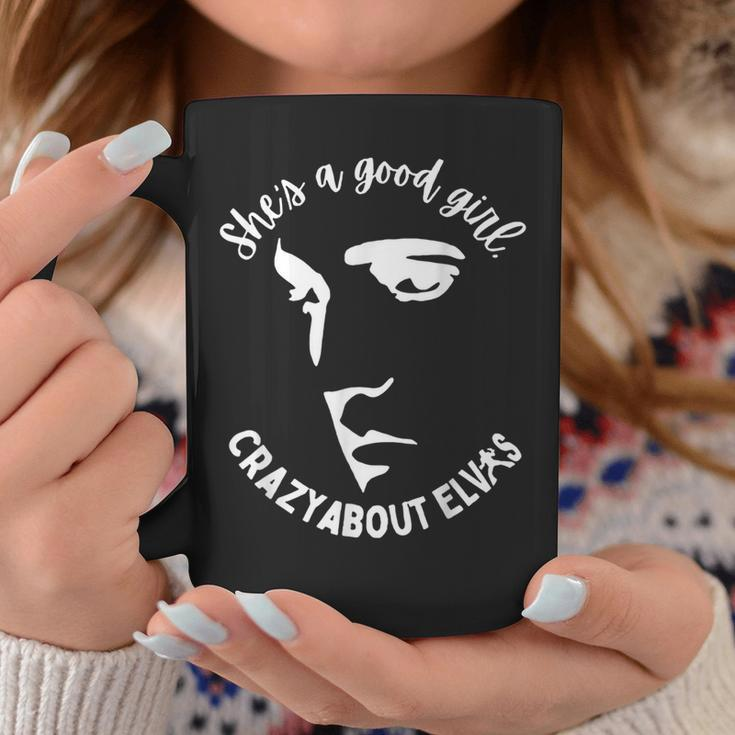 She Is A Good Girl Crazy About King Of Rock Roll Coffee Mug Funny Gifts
