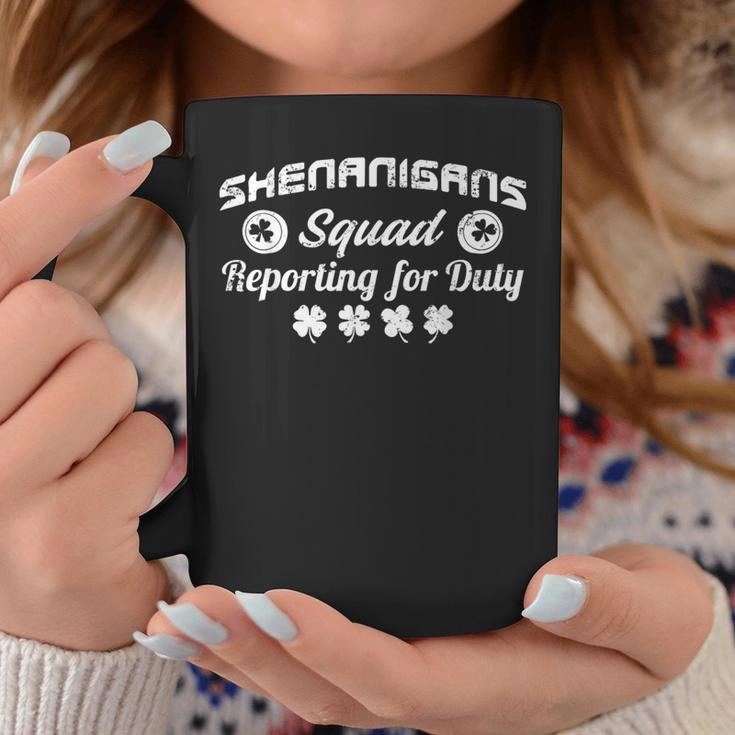 Shenanigans Squad St Patrick's Day Matching Vintage Coffee Mug Funny Gifts