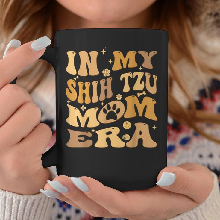 In My Shih Tzu Mom Era Groovy Coffee Mug Funny Gifts