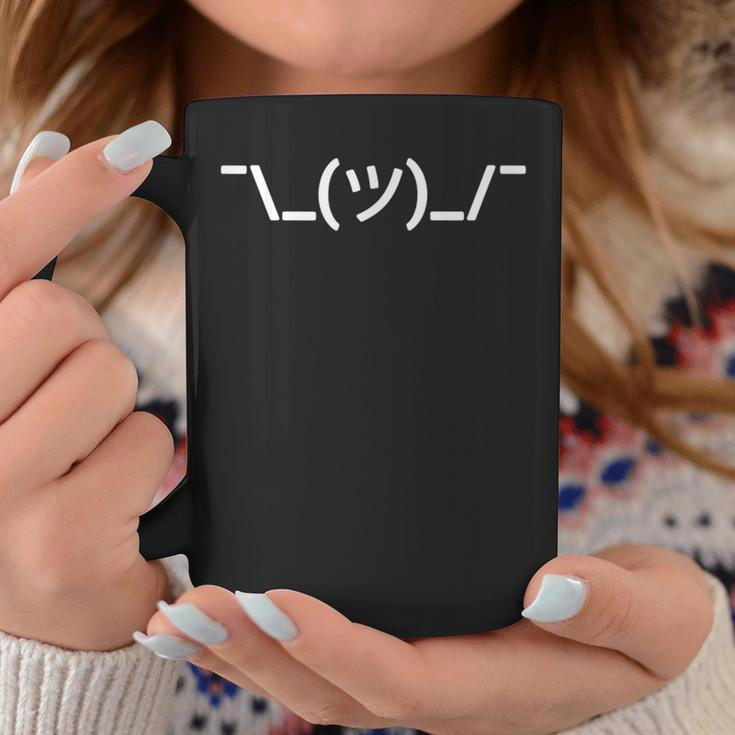 Shrug Emoticon Meme Kaomoji Coffee Mug Unique Gifts