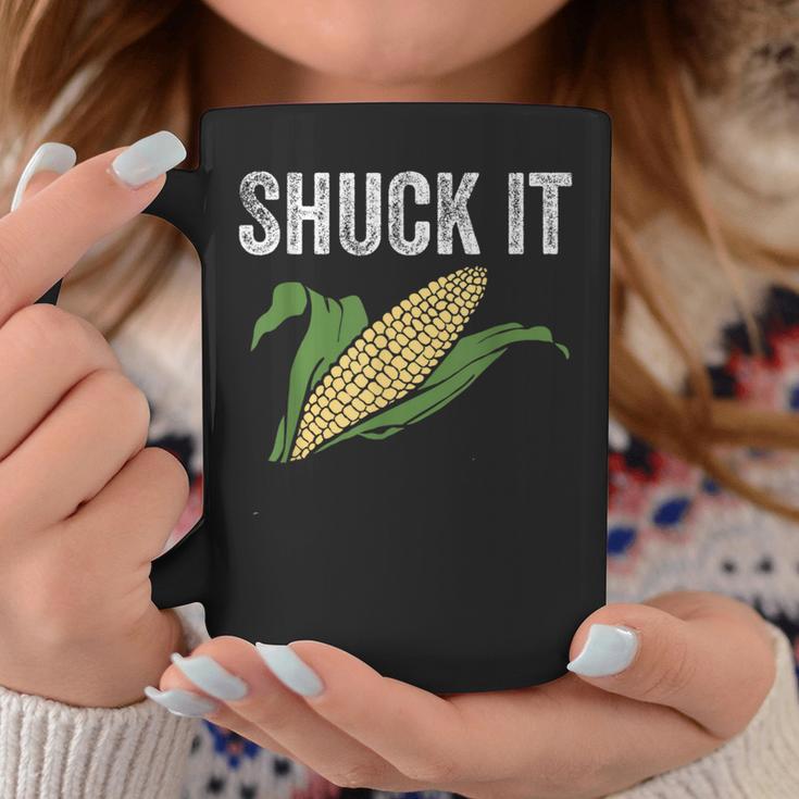 Shuck It Farmer Corn Lover Market Festival Coffee Mug Unique Gifts