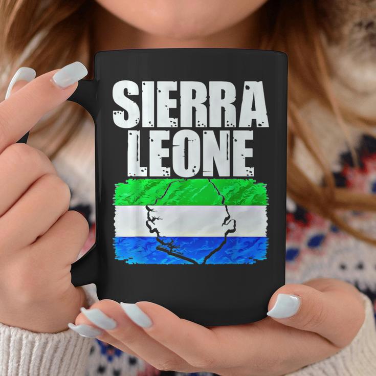 Sierra Leone Flag Map Emblem Coffee Mug Unique Gifts