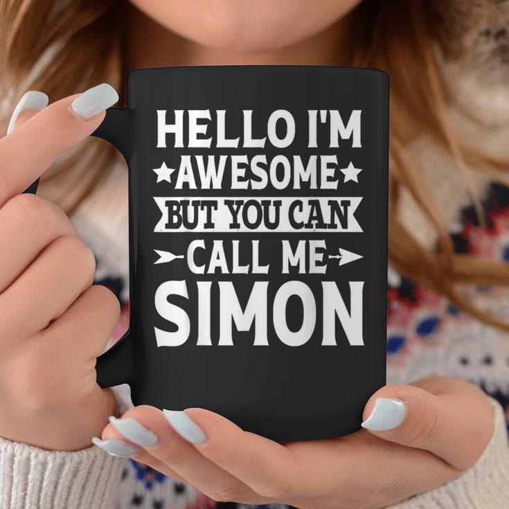 Simon Surname Awesome Call Me Simon Family Last Name Simon Coffee Mug Funny Gifts