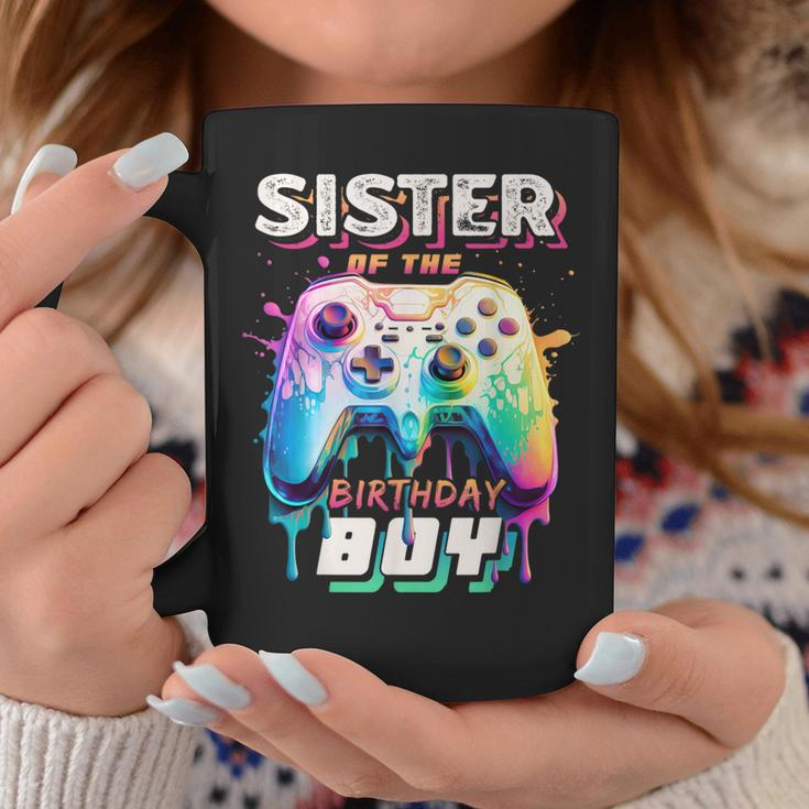 Sister Of The Birthday Boy Matching Video Game Birthday Coffee Mug Unique Gifts