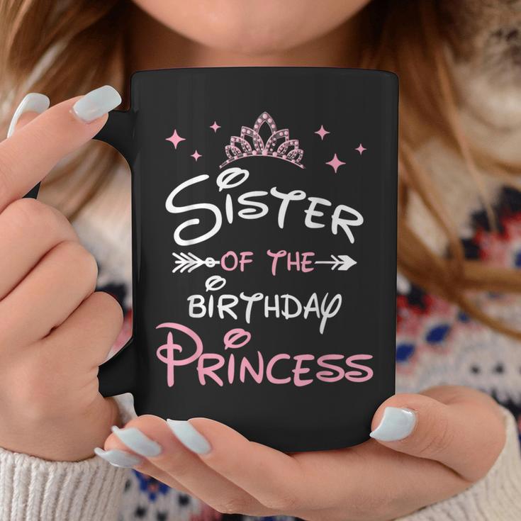 Sister Of The Birthday Princess Toddler Kid Girl Family Cute Coffee Mug Unique Gifts