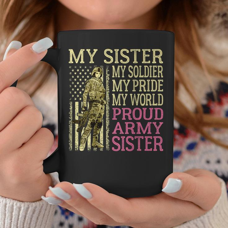 My Sister My Soldier Hero Proud Army Sister Military Sibling Coffee Mug Unique Gifts