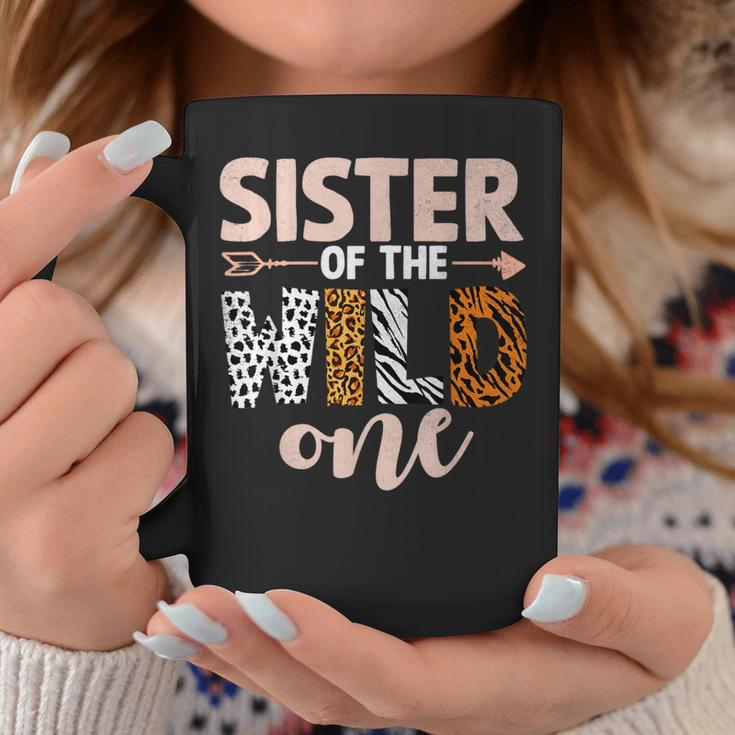 Sister Of The Wild One Birthday Girl Family Party Decor Coffee Mug Funny Gifts