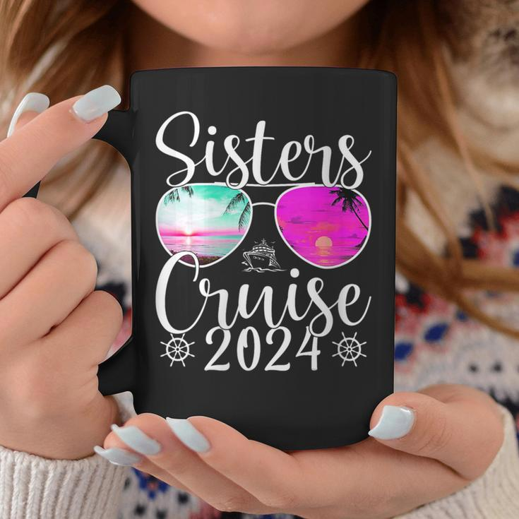 Sisters Cruise 2024 Sister Cruising Vacation Trip Coffee Mug Funny Gifts