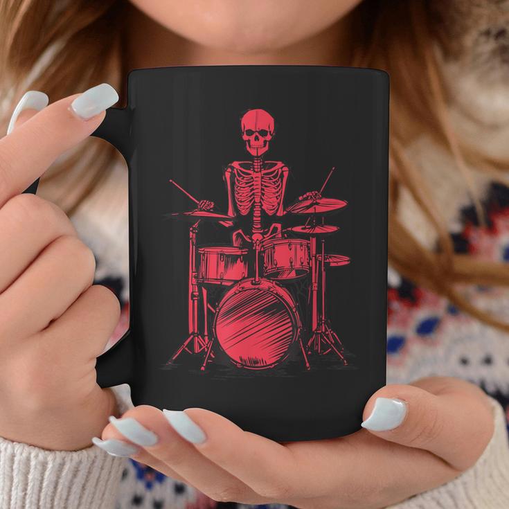 Skeleton Drummer On Drums For Musicians Tassen Lustige Geschenke