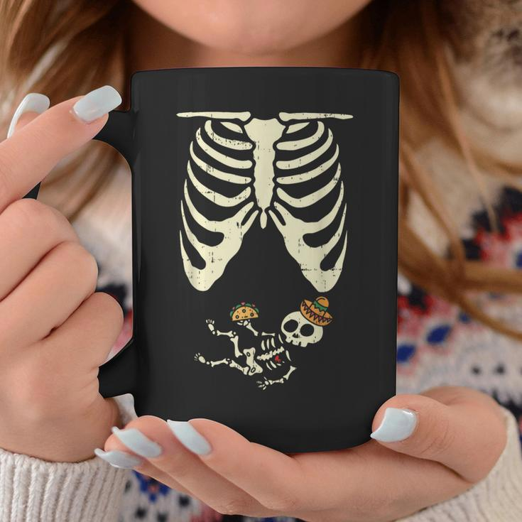 Skeleton Pregnancy Announcement Mexican Baby Reveal Shower Coffee Mug Unique Gifts