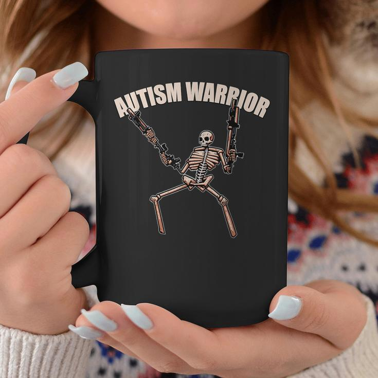 Skull Autism Warrior Autism Skeleton Meme Autism Awareness Coffee Mug Unique Gifts
