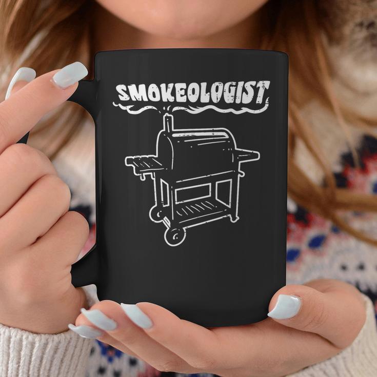 Smokeologist Bbq Barbecue Grill Pitdad Men Coffee Mug Unique Gifts